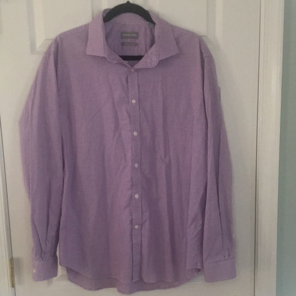 Michael Kors Collection Lavender Dress Shirt mens xl